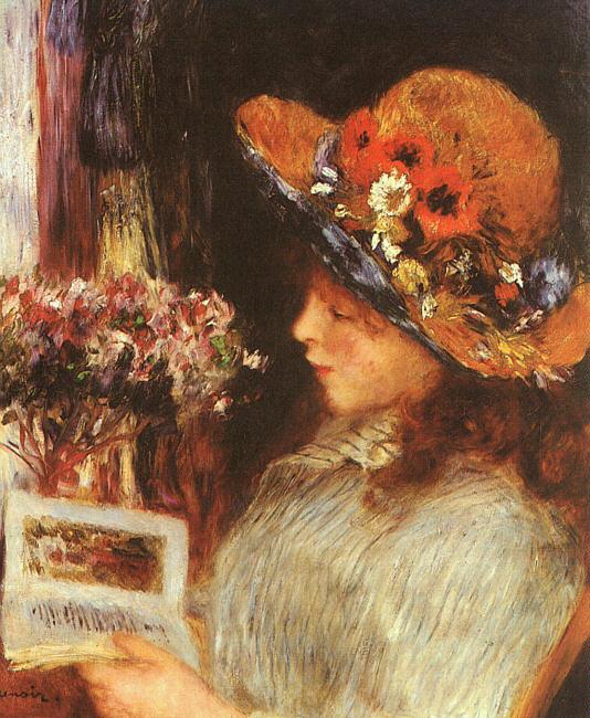 Pierre Renoir Young Girl Reading